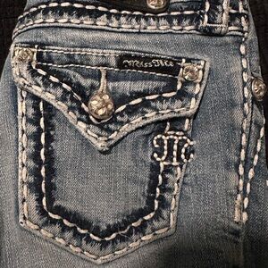 Miss Me girls Distressed Denim Jeans with Embellished Pockets